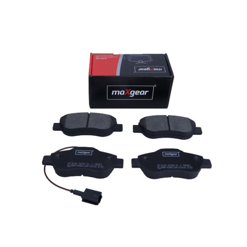 Jeu de 4 plaquettes de frein avant MAXGEAR 19-3144 - Visuel 1