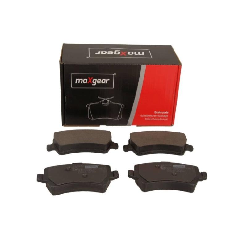 Jeu de 4 plaquettes de frein arrière MAXGEAR 19-3412 - Visuel 1
