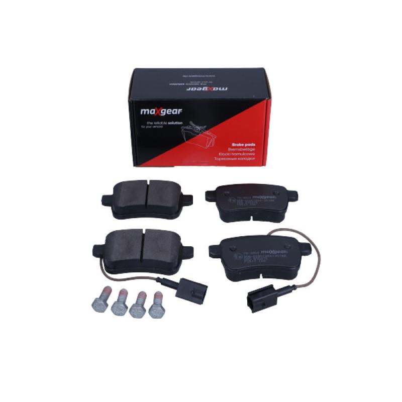Jeu de 4 plaquettes de frein arrière MAXGEAR 19-3853 - Visuel 1
