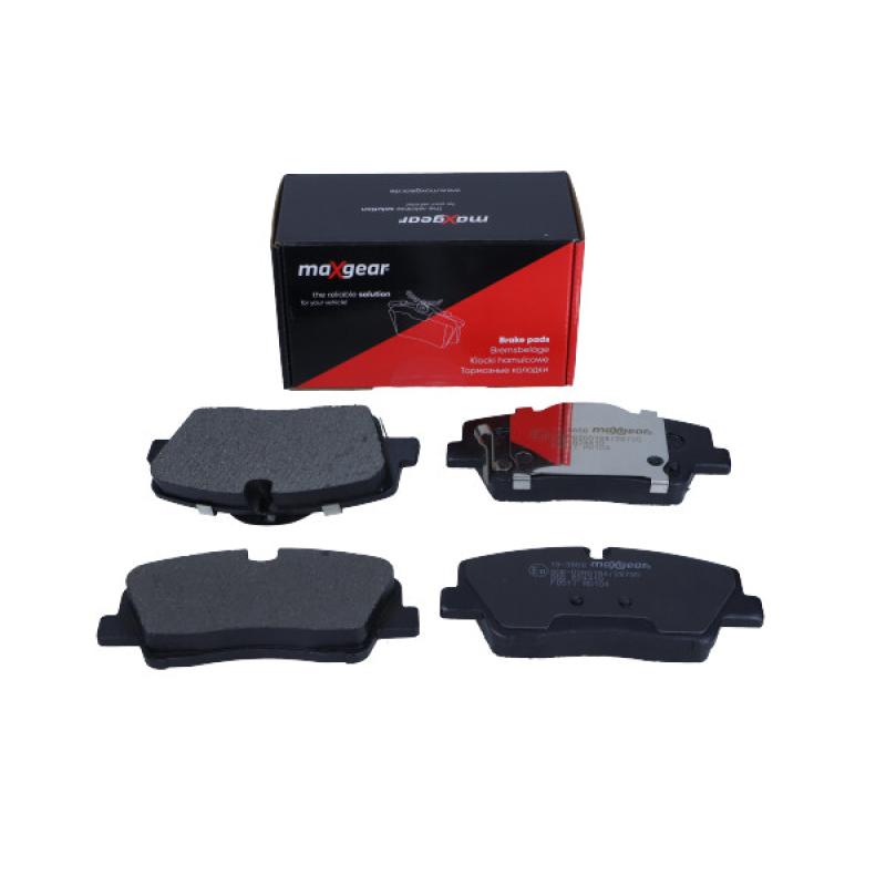 Jeu de 4 plaquettes de frein arrière MAXGEAR 19-3868 - Visuel 1