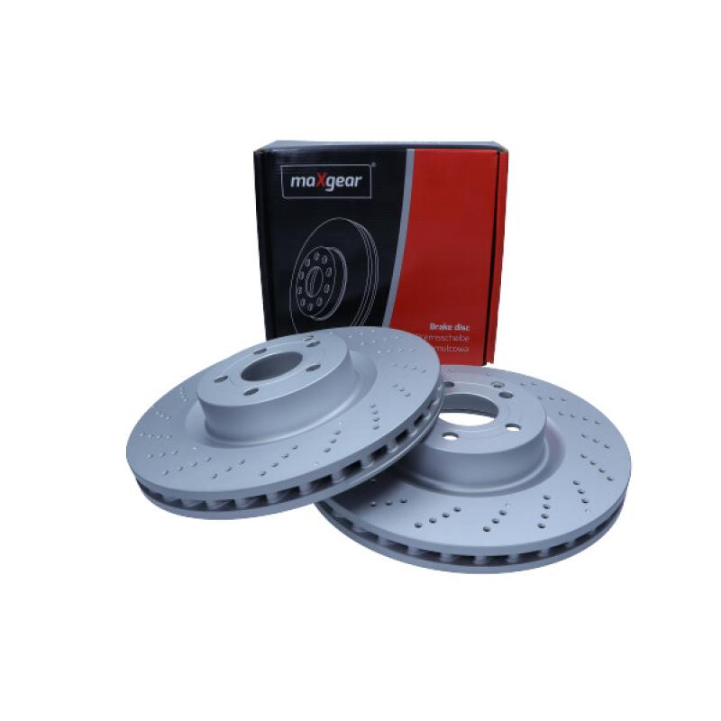 Jeu de 2 disques de frein avant MAXGEAR 19-4712 - Visuel 2