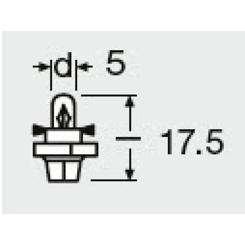 Ampoule, éclairage des instruments OSRAM 2431MFX6 - Visuel 1