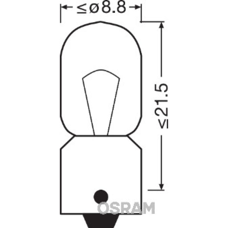 Ampoule, feu clignotant OSRAM 3930 - Visuel 1