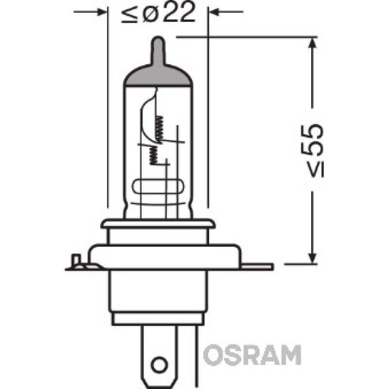 Ampoule, projecteur principal OSRAM 64185 - Visuel 2