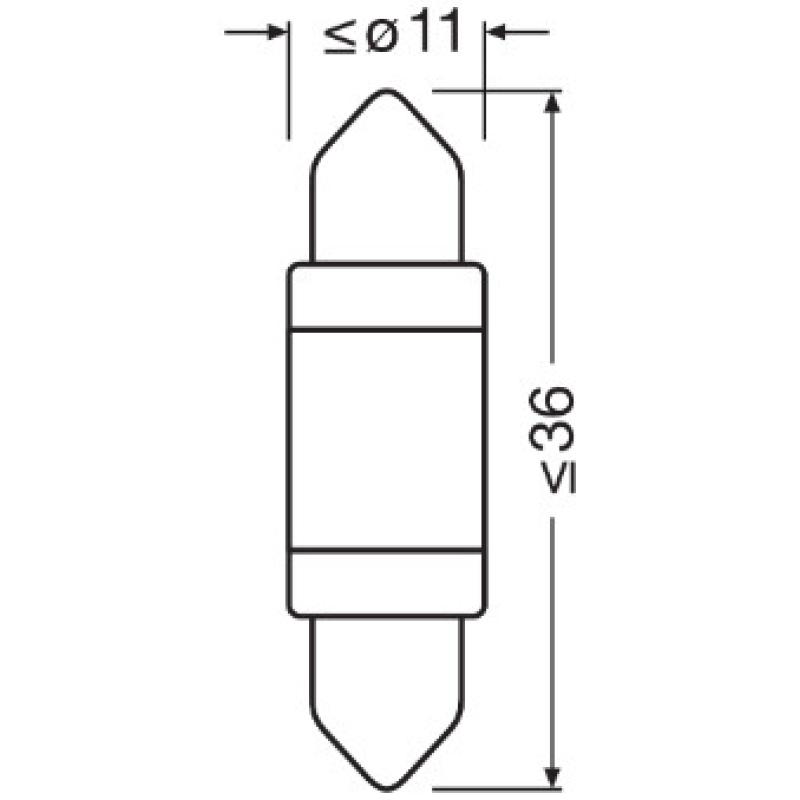 Ampoule, éclairage intérieur OSRAM 6418DWP-01B - Visuel 2