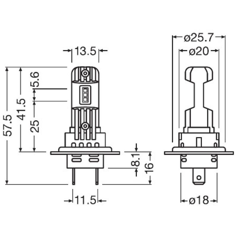 Ampoule, projecteur longue portée OSRAM 64210DWESY-HCB - Visuel 2