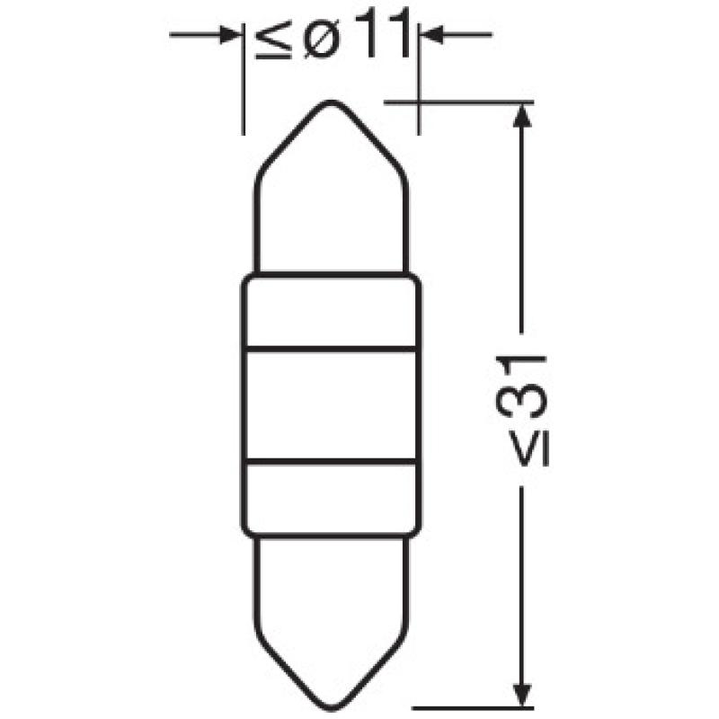 Ampoule, éclairage intérieur OSRAM 6438DWP-01B - Visuel 2
