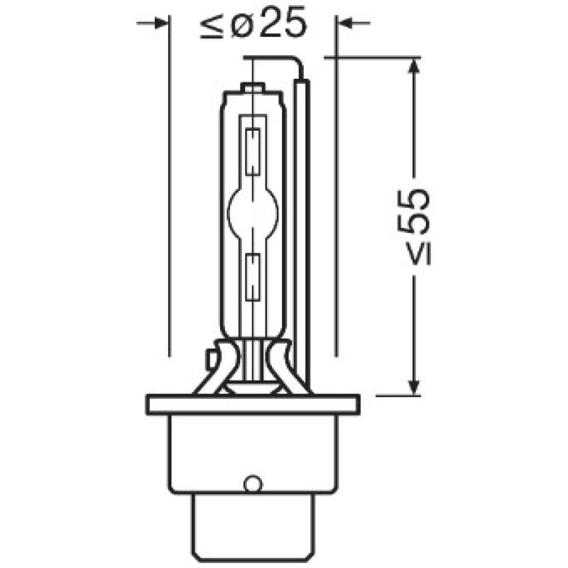Ampoule Xenon D2S OSRAM 66240CLC - Visuel 2