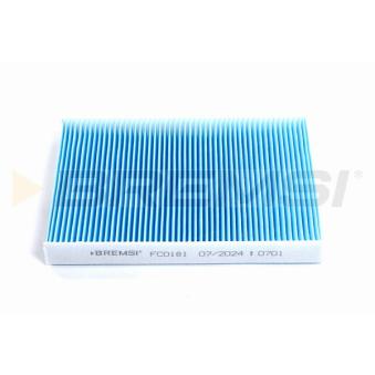 Filtre, air de l'habitacle BREMSI FC0181 pour VOLKSWAGEN GOLF 1.9 TDI - 110cv
