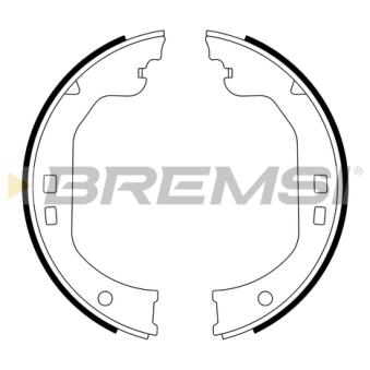 Jeu de mâchoires de frein, frein de stationnement BREMSI [GF0134]