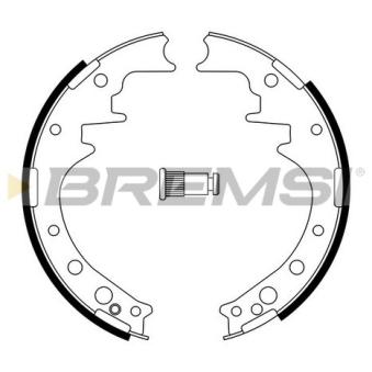 Jeu de mâchoires de frein BREMSI [GF0554]