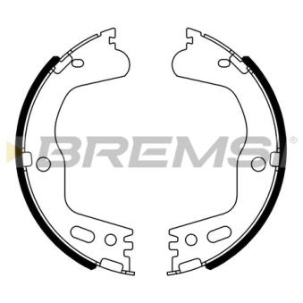 Jeu de mâchoires de frein BREMSI [GF1122]