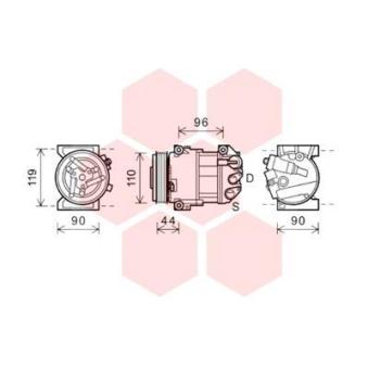 Compresseur, climatisation VAN WEZEL OEM 50547717 Compresseur, climatisation VAN WEZEL OEM 50547717