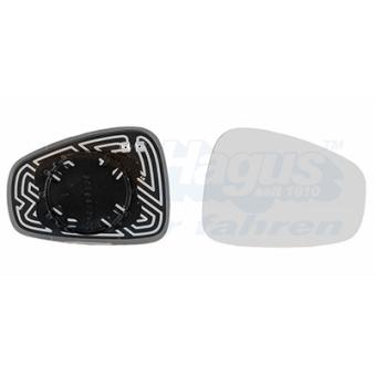 Verre de rétroviseur, rétroviseur extérieur VAN WEZEL OEM 71740965
