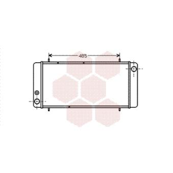Radiateur, refroidissement du moteur VAN WEZEL OEM CDU1184
