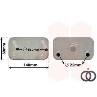 Radiateur d'huile de boîte automatique VAN WEZEL OEM PFD000020