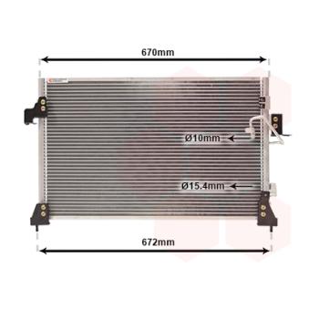 Condenseur, climatisation VAN WEZEL OEM JRB100840