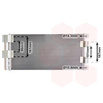 Condenseur, climatisation VAN WEZEL OEM JRB101070