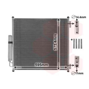 Condenseur, climatisation VAN WEZEL OEM LR034503