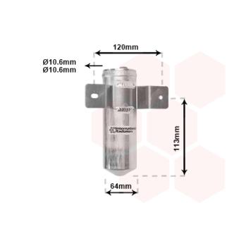 Filtre déshydratant, climatisation VAN WEZEL [0200D039]