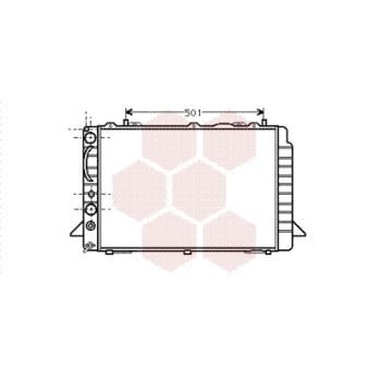Radiateur, refroidissement du moteur VAN WEZEL 03002092