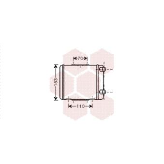 Radiateur, refroidissement du moteur VAN WEZEL 03002256