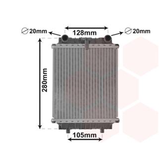 Radiateur, refroidissement du moteur VAN WEZEL 03002415