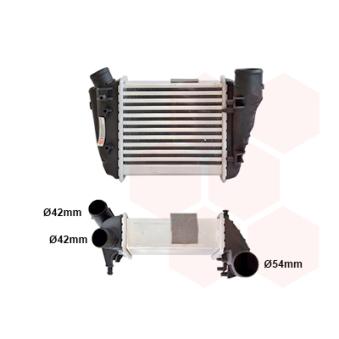 Intercooler, échangeur VAN WEZEL OEM 8E0145806C