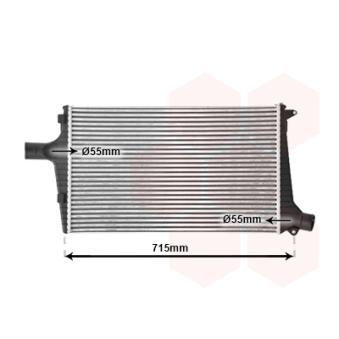 Intercooler, échangeur VAN WEZEL 03004259