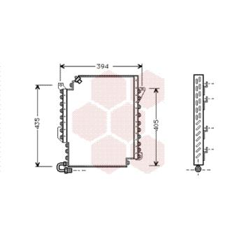Condenseur, climatisation VAN WEZEL OEM 8A0260403AC Condenseur, climatisation VAN WEZEL OEM 8A0260403AC