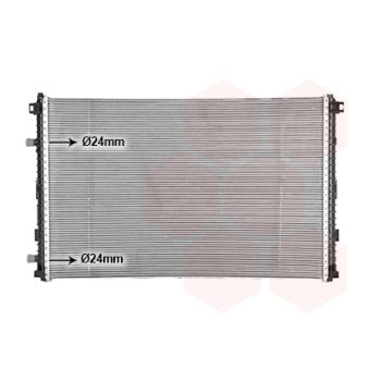 Radiateur, refroidissement du moteur VAN WEZEL OEM 4m0145804aa