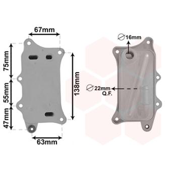 Radiateur d'huile VAN WEZEL OEM 06E117021J