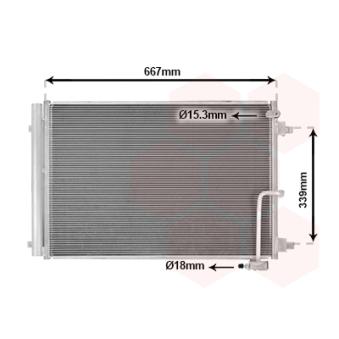 Condenseur, climatisation VAN WEZEL 03015700