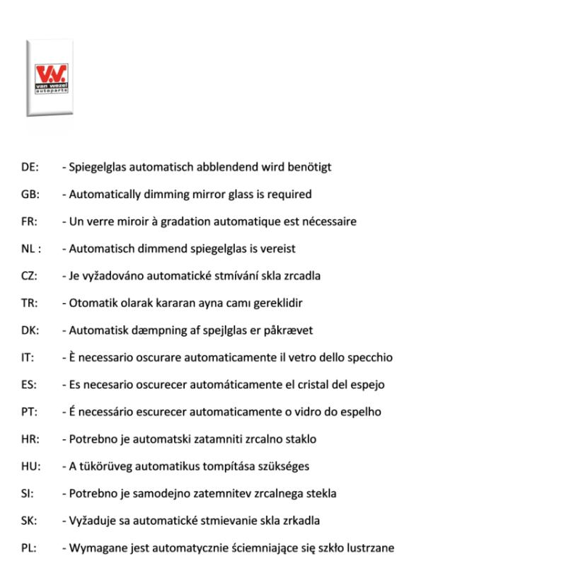 Rétroviseur extérieur VAN WEZEL 0374818 - Visuel 1