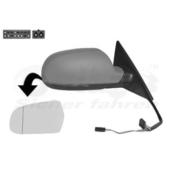 Rétroviseur extérieur VAN WEZEL OEM 8K0949102D Rétroviseur extérieur VAN WEZEL OEM 8K0949102D