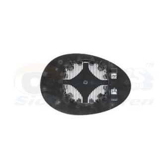 Verre de rétroviseur, rétroviseur extérieur VAN WEZEL 0506837