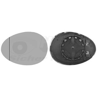 Verre de rétroviseur, rétroviseur extérieur VAN WEZEL 0515837