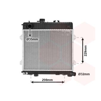 Radiateur, refroidissement du moteur VAN WEZEL OEM 17111176889