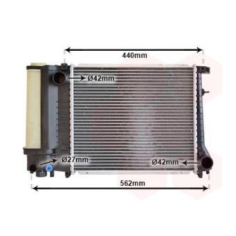 Radiateur, refroidissement du moteur VAN WEZEL OEM 1719024