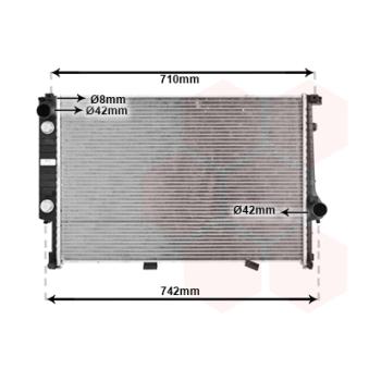 Radiateur, refroidissement du moteur VAN WEZEL OEM 17111723468