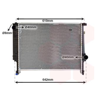 Radiateur, refroidissement du moteur VAN WEZEL OEM 2244073