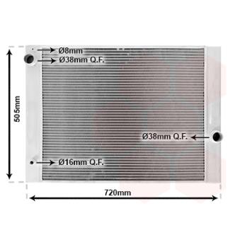 Radiateur, refroidissement du moteur VAN WEZEL OEM 7519211