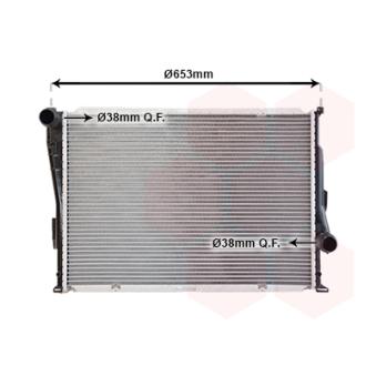Radiateur, refroidissement du moteur VAN WEZEL OEM 2228941