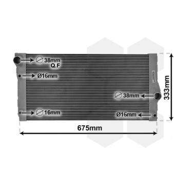 Radiateur, refroidissement du moteur VAN WEZEL OEM 7570096