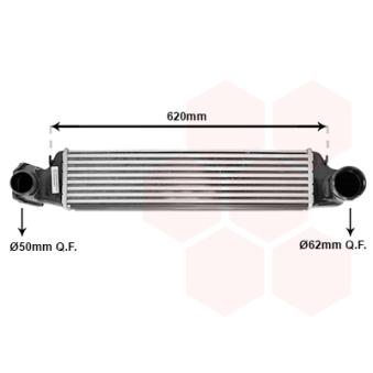 Intercooler, échangeur VAN WEZEL OEM 7786351 Intercooler, échangeur VAN WEZEL OEM 7786351