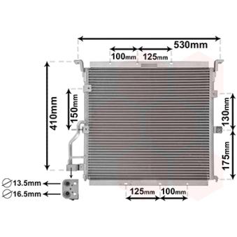 Condenseur, climatisation VAN WEZEL OEM 8391406