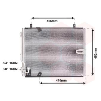 Condenseur, climatisation VAN WEZEL 06005183