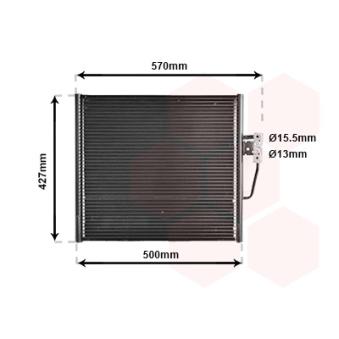 Condenseur, climatisation VAN WEZEL OEM 64538391647