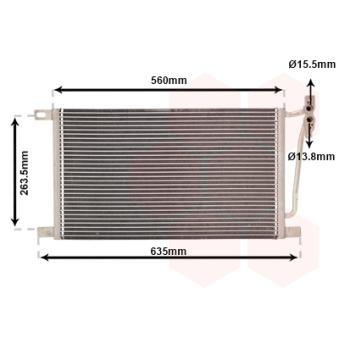 Condenseur, climatisation VAN WEZEL 06005215