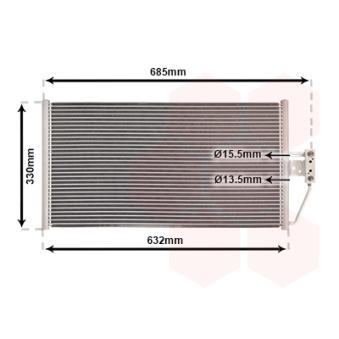 Condenseur, climatisation VAN WEZEL OEM 64538375513